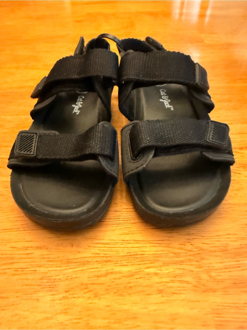 Cat & Jack Toddler Black Adjustable Strap Sandals